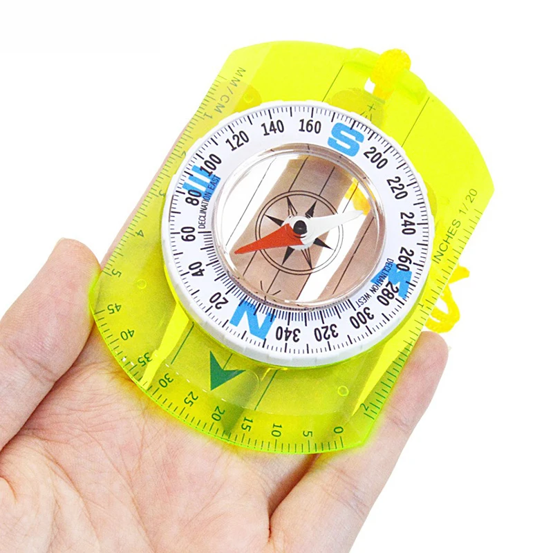 Orienteering Compass Waterproof Hiking Backpacking Compass Map Reading Camping Navigation-Professional Field for Scout Kids