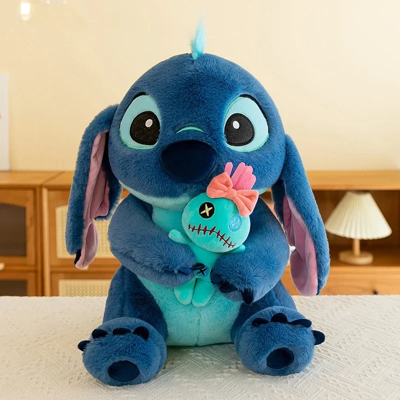 Kawaii Disney Stitch Plush Toy Cute Little Golden Angel Alien Stuffed Plaything Kids Birthday Gift Soft Filled Plushie For Child
