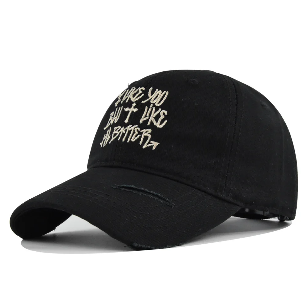 

New Cross Embroidered Baseball Cap Personalized Letter Unisex Sun Couple Casual Hat