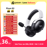 Picun G3 2.4GHz Wireless Gaming Headset Low Latency 53mm 3D Spatial Audio ENC Mic HD Call Bluetooth Headphones for Gamer PC PS5