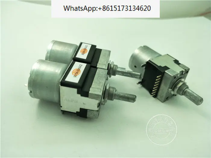 

4 pieces Japan ALPS RK16812MG04YA duplex motor potentiometer A50K handle length 20MMF 117M