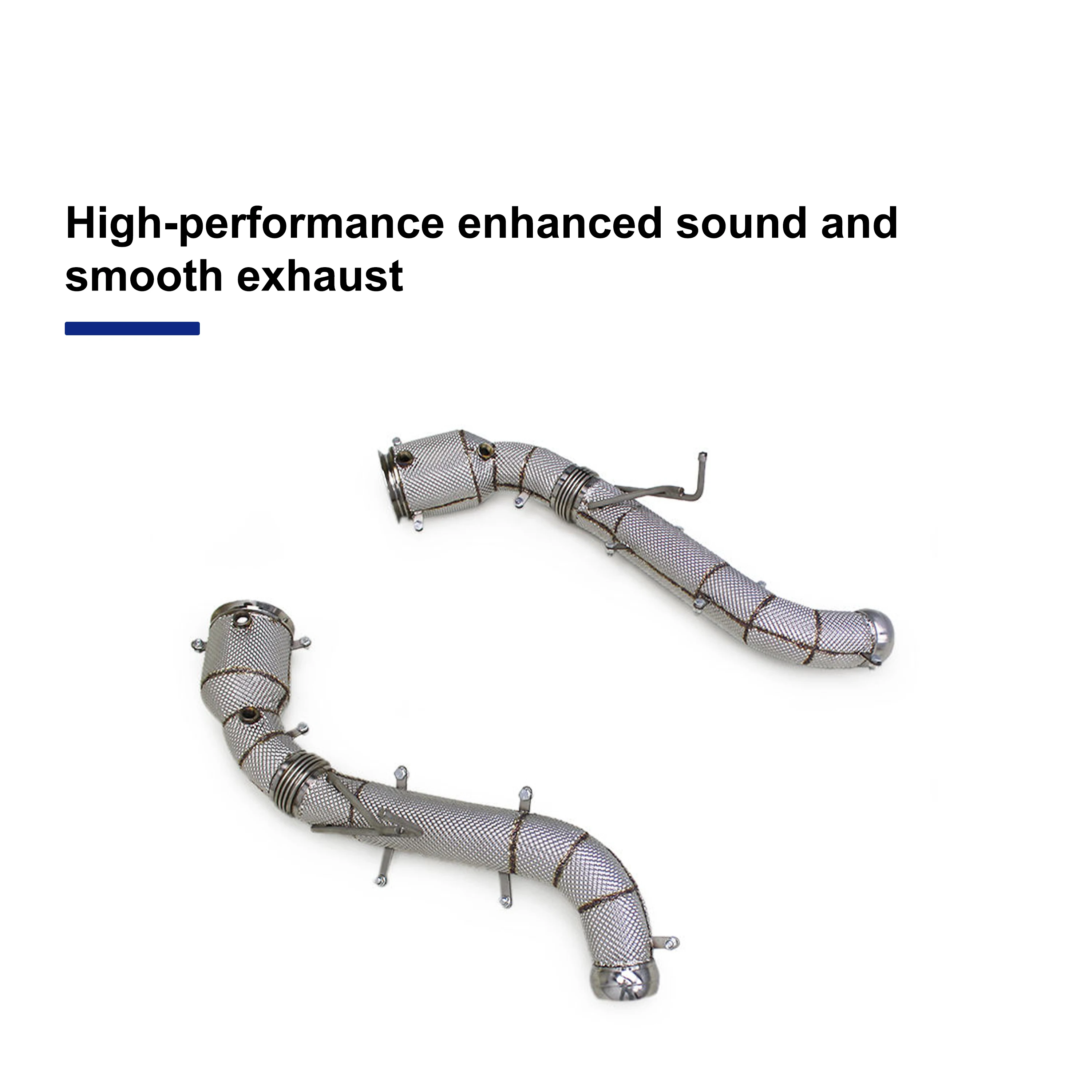 ACE Exhaust Racing Downpipe für McLaren 650S 540C 570S MP4-12C 600Lt SUS304 Edelstahl-Auspuffrohr mit Hitzeschutz – Detail 7