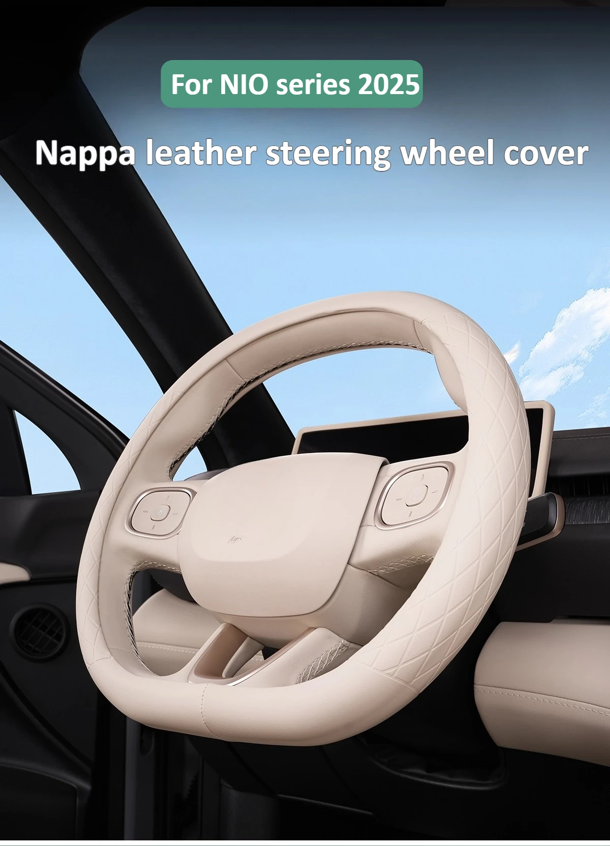 

For 2023-2025 NIO ES6/7ES8 steering wheel cover ET5T/7 handlebar cover EC6/7 car interior accessories