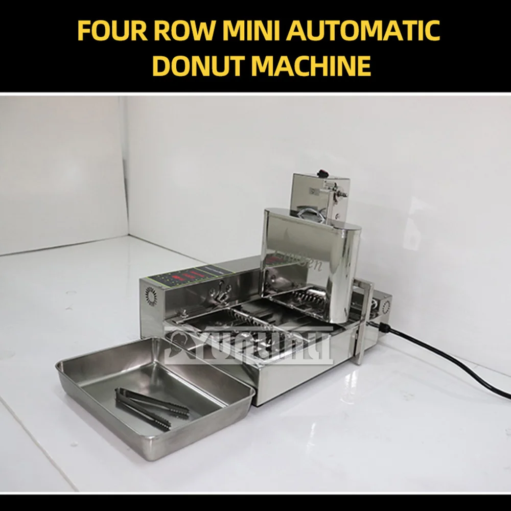 Desktop intelligent fully automatic donut production machine, stainless steel constant temperature donut machine