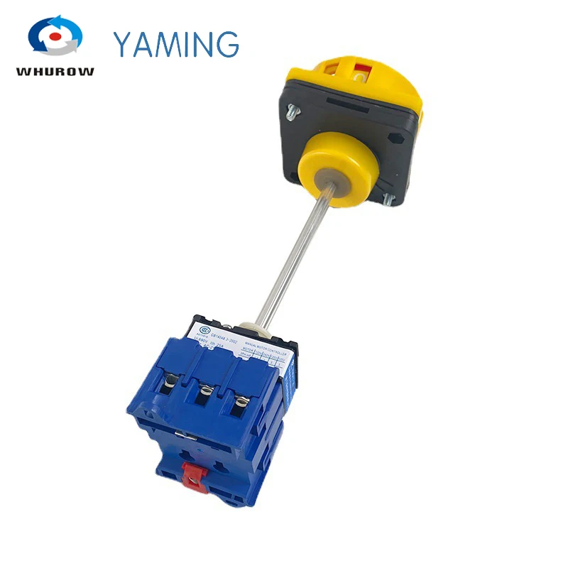 YMD11-25B Red Yellow Pad-lock With Extension Arm Isolator Switch 3 Phase On-off Rotary Cam Selector Replace LW30-25A