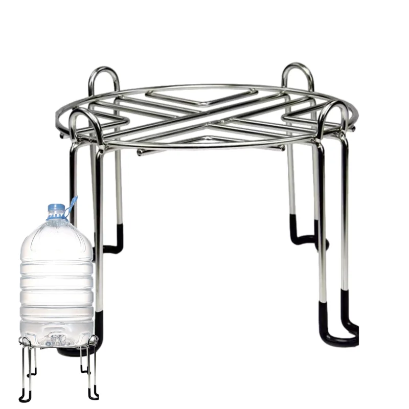 Water Filter Metal Stand Countertop Stand For Water Dispenser Detachable Tall Water Filter Stand Non-Slip Stainless Steel Stand