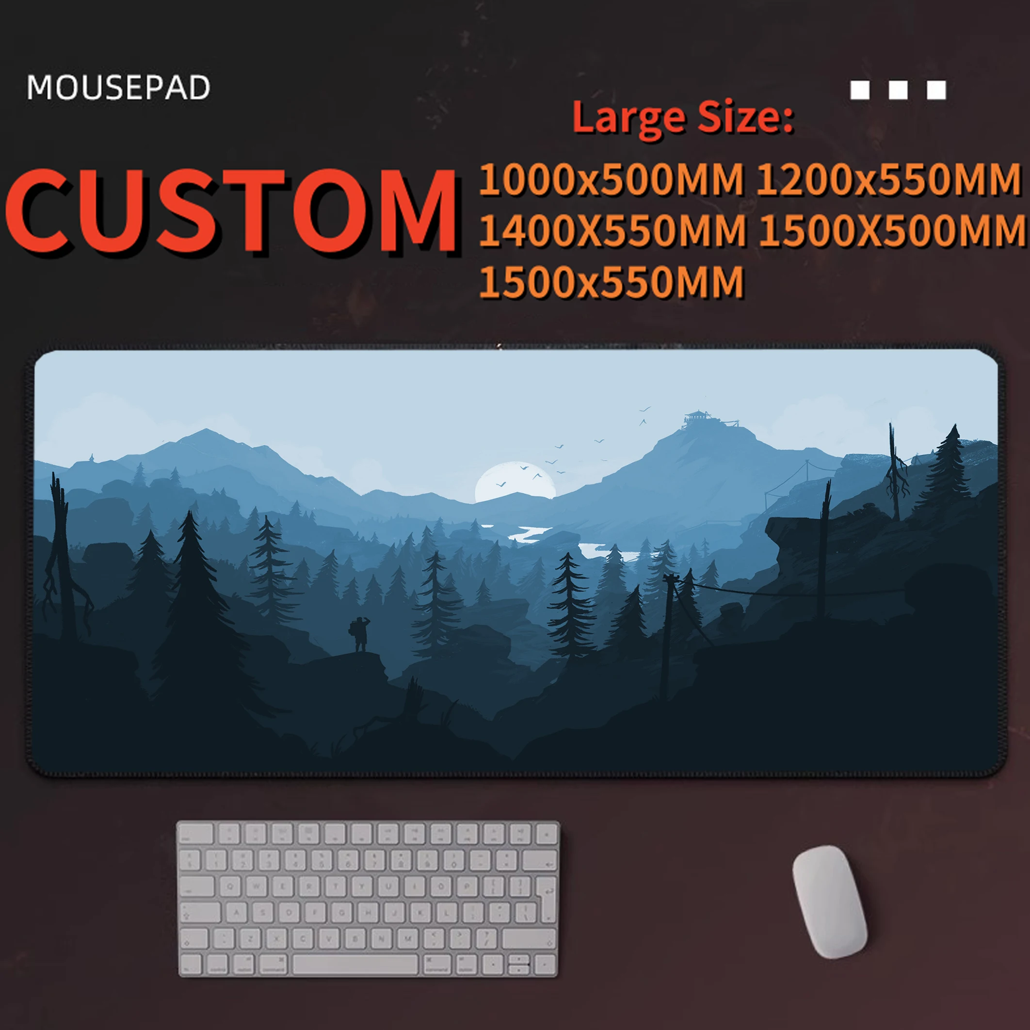 

Large Forest Mouse Pad Custom Print Mouse Pad Large Playmat Mat Big Gaming Mat Desk Mat Extra Large Desk Pad XXXL Size Mousepad