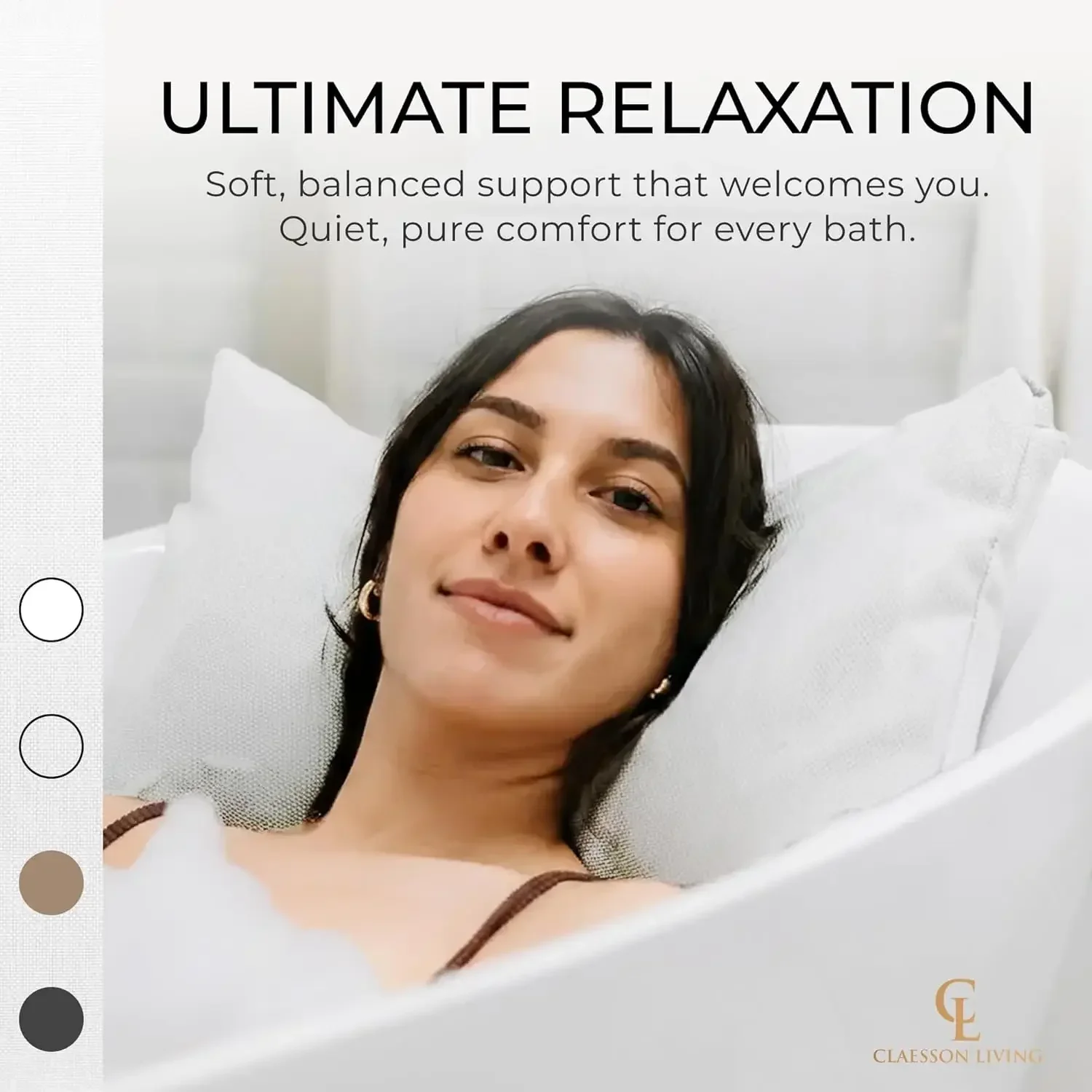 

Роскошная подушка для ванны - толстая и удобная подушка для ванны, поддерживающая голову, шею и спину - моющаяся, быстросохнущая.