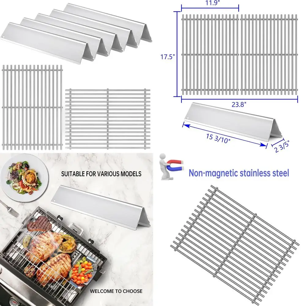 

Решетки и комплектующие для грилей Spirit 2, II E-310, E-320, S-310, S-320, серии GS4 - решетки для барбекю из нержавеющей стали, 15.3 и 17 дюймов.