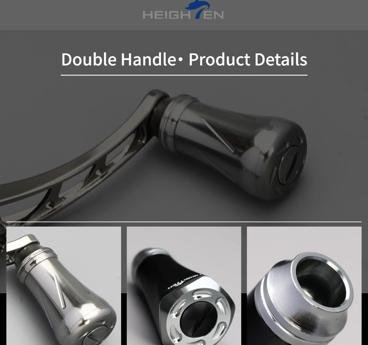 Verstellbare Doppelhebelarme für Spinnrollen – Achsabstand 80/98 mm, Knopfdurchmesser 20 mm | Passend für Daiwa & Shimano Rollen-Modifizierungsteile – Detail 7
