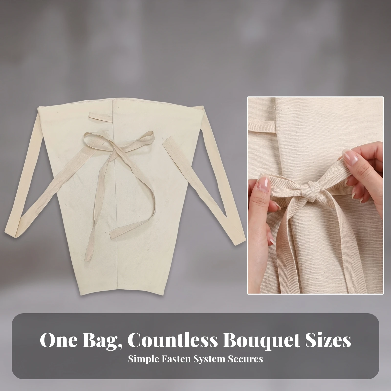 Flower Arrangement Bag with Carry Straps Open Bouquet Wrapping Bag with Tie Strap Floral Carrier Wrap Cute for Florists, Gifting