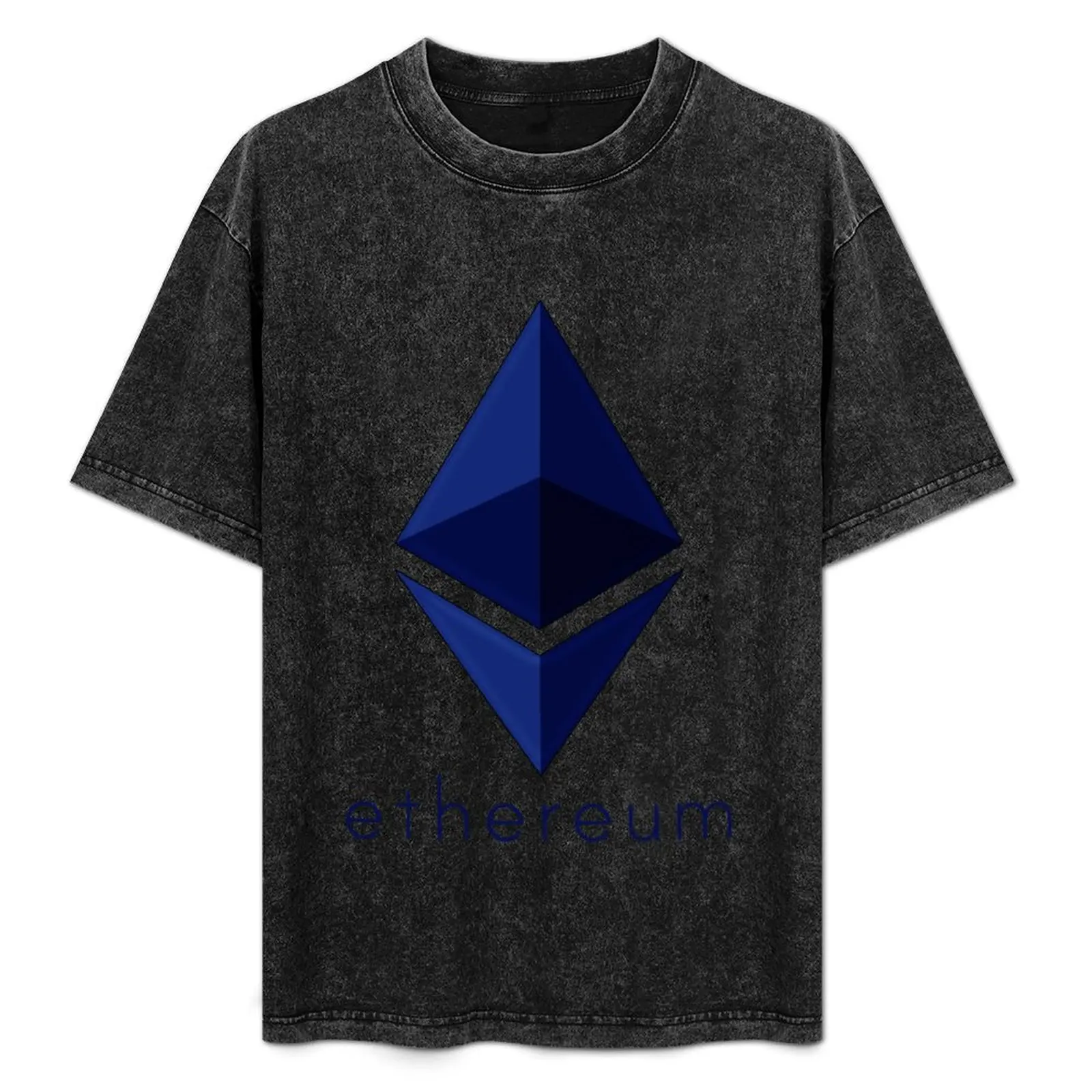 T-shirt bleu Ethereum pour sports de plein air à manches courtes