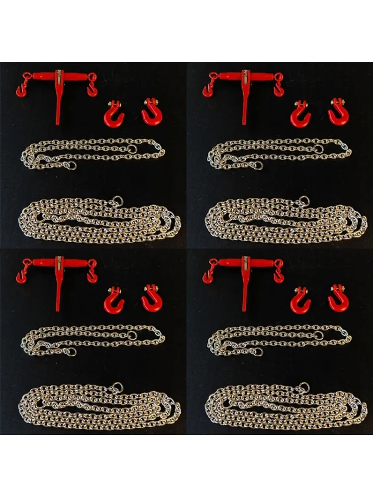 4 stuks Metalen Kettingspanner Gesimuleerde Vaste Ketting voor 1/14 Tamiya RC Truck voor SCANIA 770S R620 voor Volvo voor MAN TGS Auto - afbeelding 2
