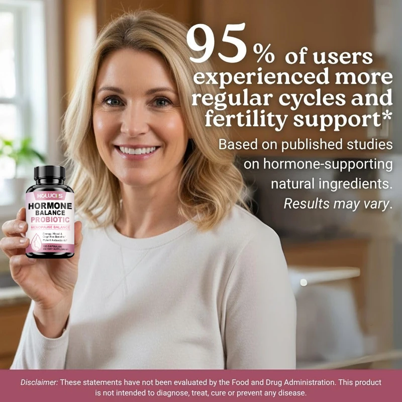 Menopause Balance Supplement, with Vitamins & Minerals, Support Hormone Regulation, Sleep & Mood Health, Daily Immune for Women