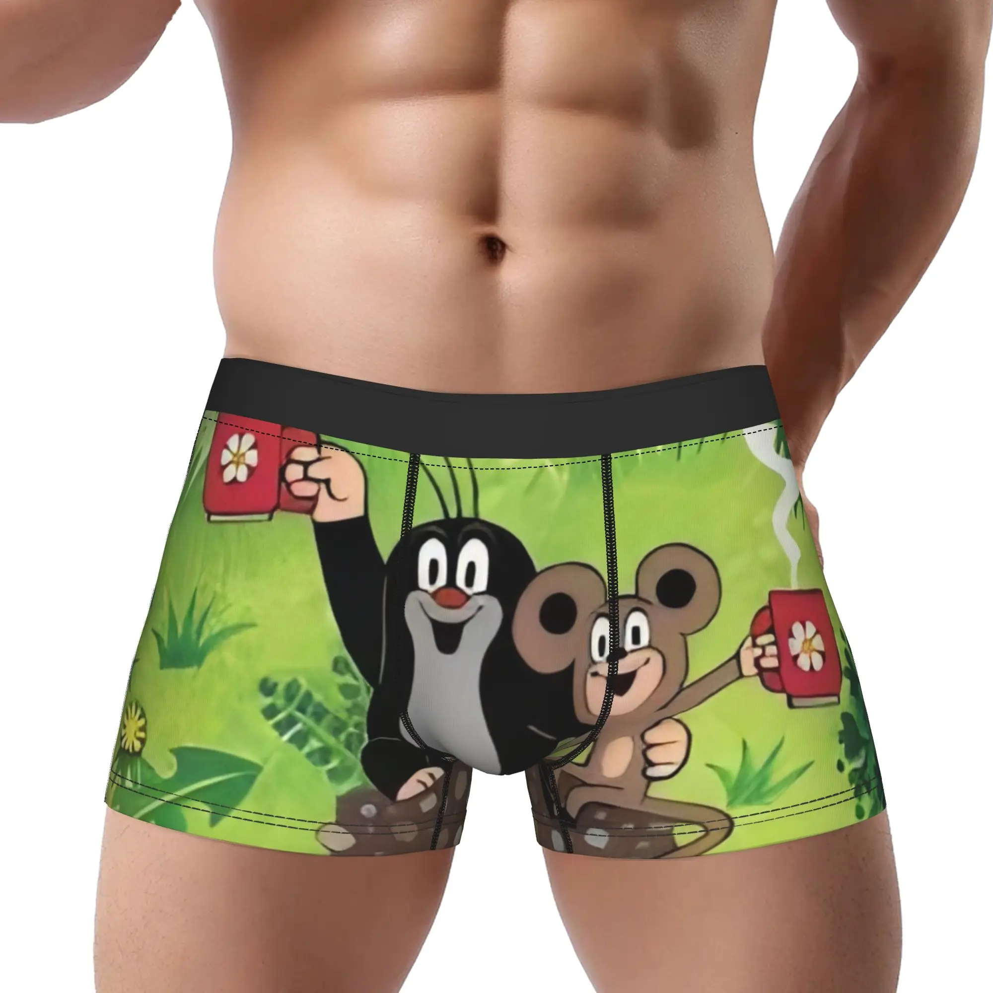 

Little Mole Underpants Breathbale Panties Men's Underwear Little Mole Comfortable Shorts Boxer Briefs