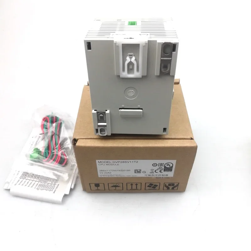 Original Delta DVP28SV11T2 DC24V PLC Programming controller 16DI 12DO transistor input