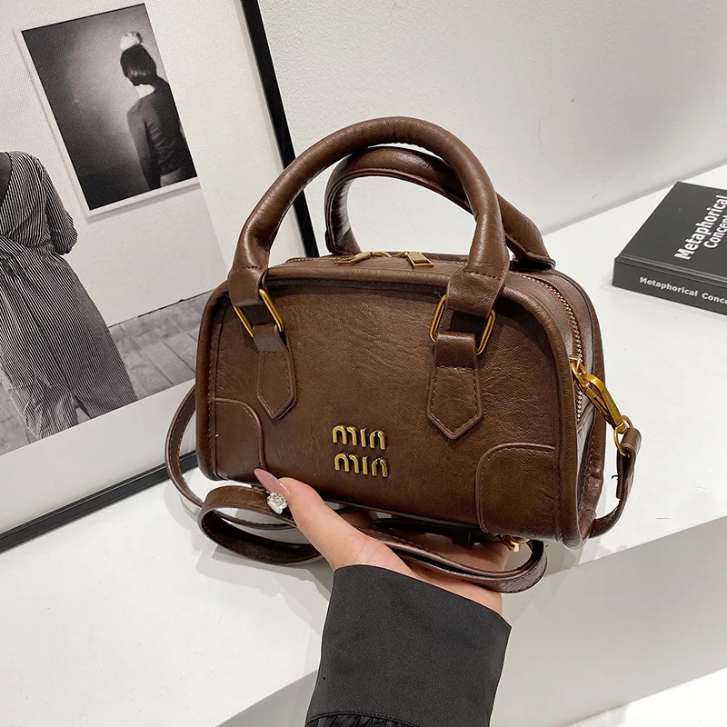 

2025 Retro Square Bag - Vintage Inspired Handheld/Crossbody Purse with Structured Design, Timeless Fashion for Women