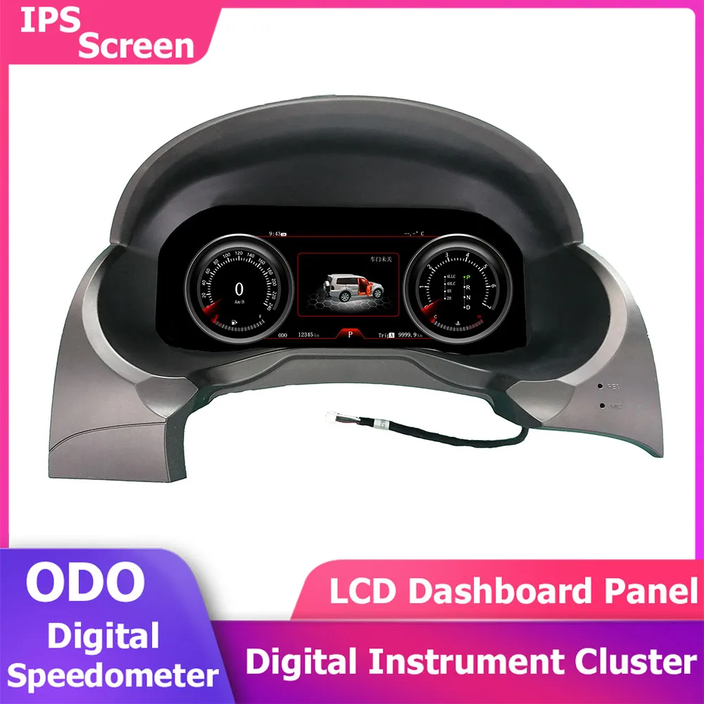 12.3''Digital Virtual Cockpit For Mitsubishi Pajero JK 2008-2018 Instrument Cluster Latest Modification Display Dashboard Panel