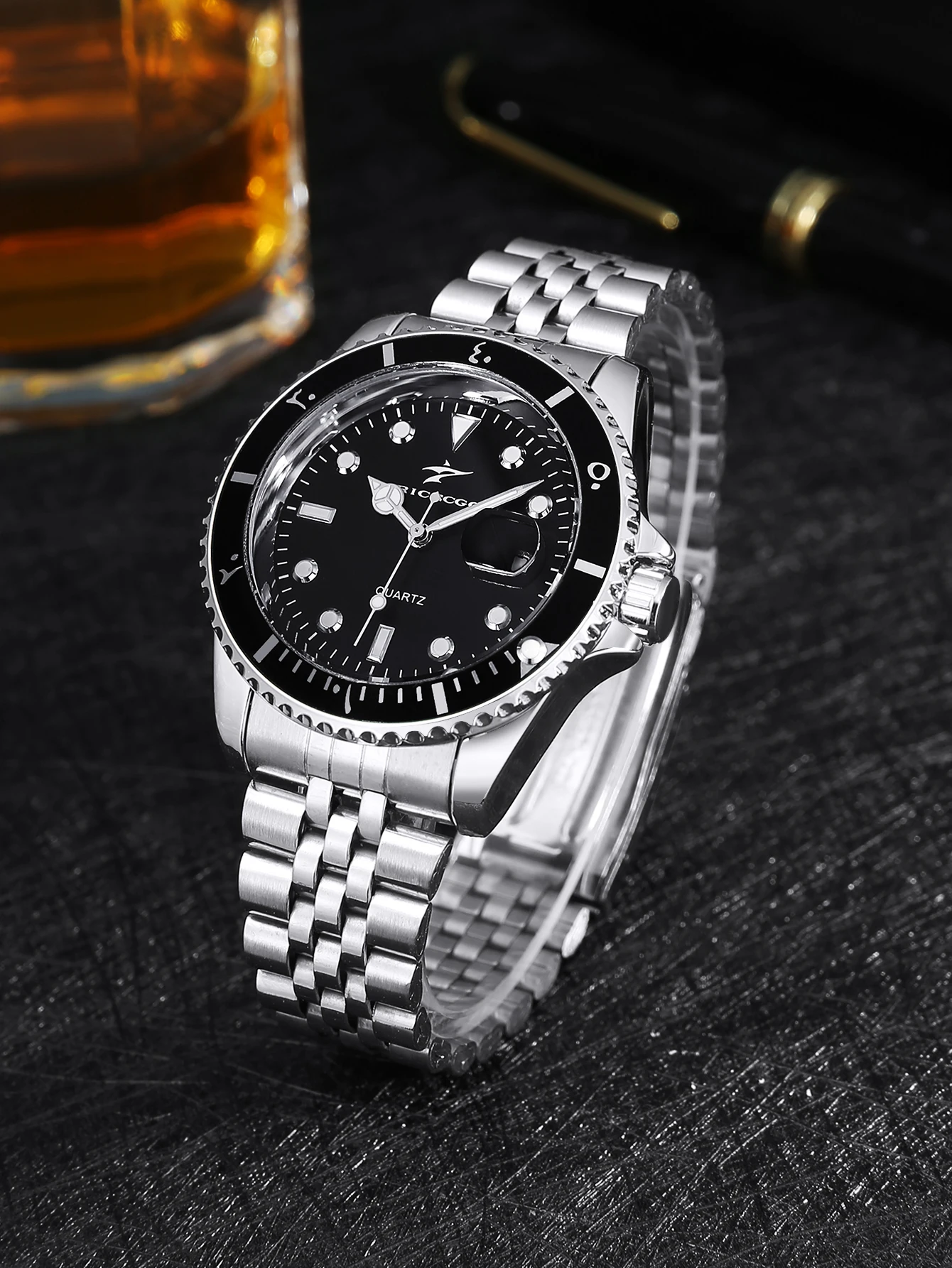 RICECGO Men's Steel Strip Quar - Outdoor Sport Smart Watch 评论和价格