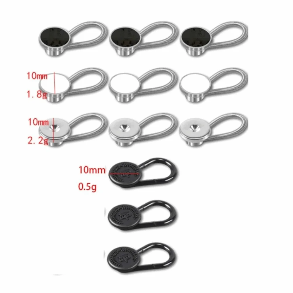 12/16/24/26 pcs Button Style Button Extenders Strong Elasticity Easy Install Waist Extender Buttons Metal Waistband Expander
