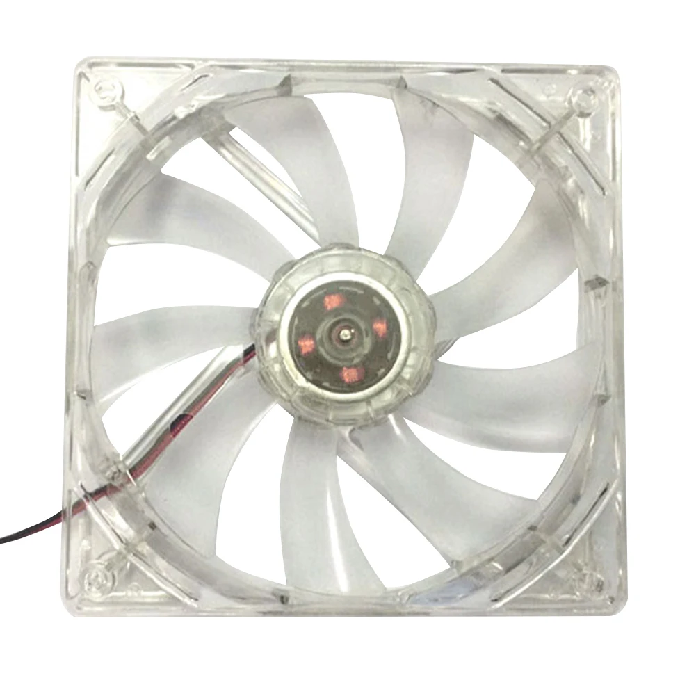 12cm 120mm RED LED 12V 4Pin Computer PC Case Cooler CPU Cooling LED Fan 1PC 2PCS 3PCS PC Fan