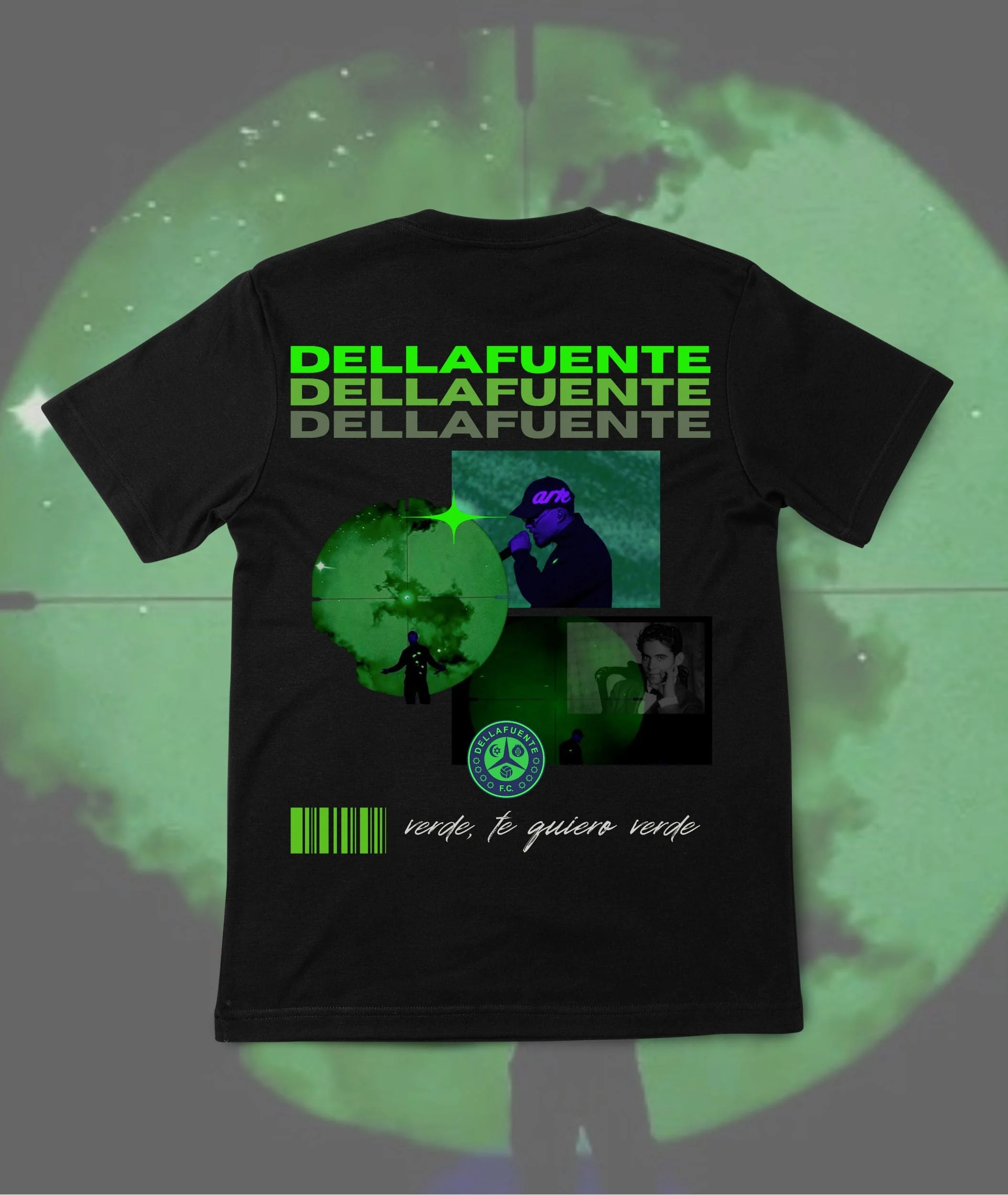 

Рэпер Dellafuente 2025 Tour Cover футболки Harajuku Fashion Trend Goya Edition 2025 Sonituns Высококачественные свободные футболки с круглым вырезом