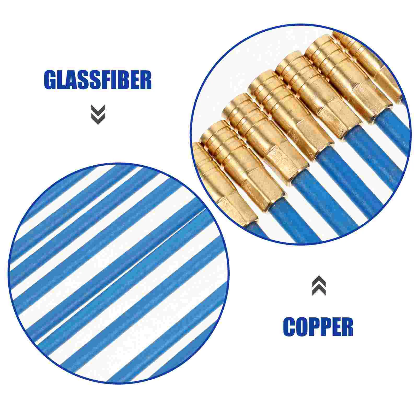 Einfädler Elektrokabel Laufset Koaxial Pull Push Leucht stab Fisch band Kupfer Kabels tangen
