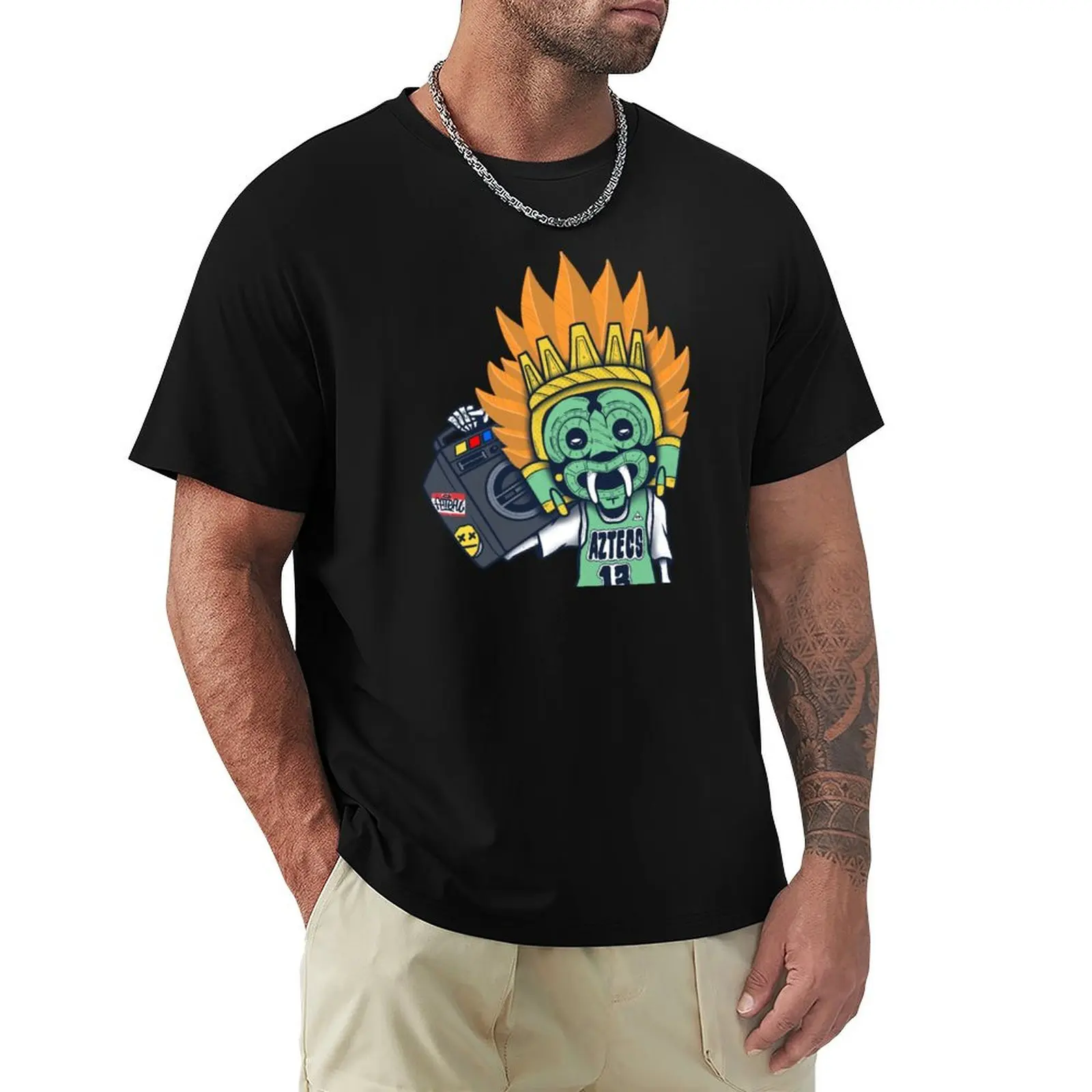 

boombox aztec T-Shirt shirts graphic summer 2025 compression shirt men