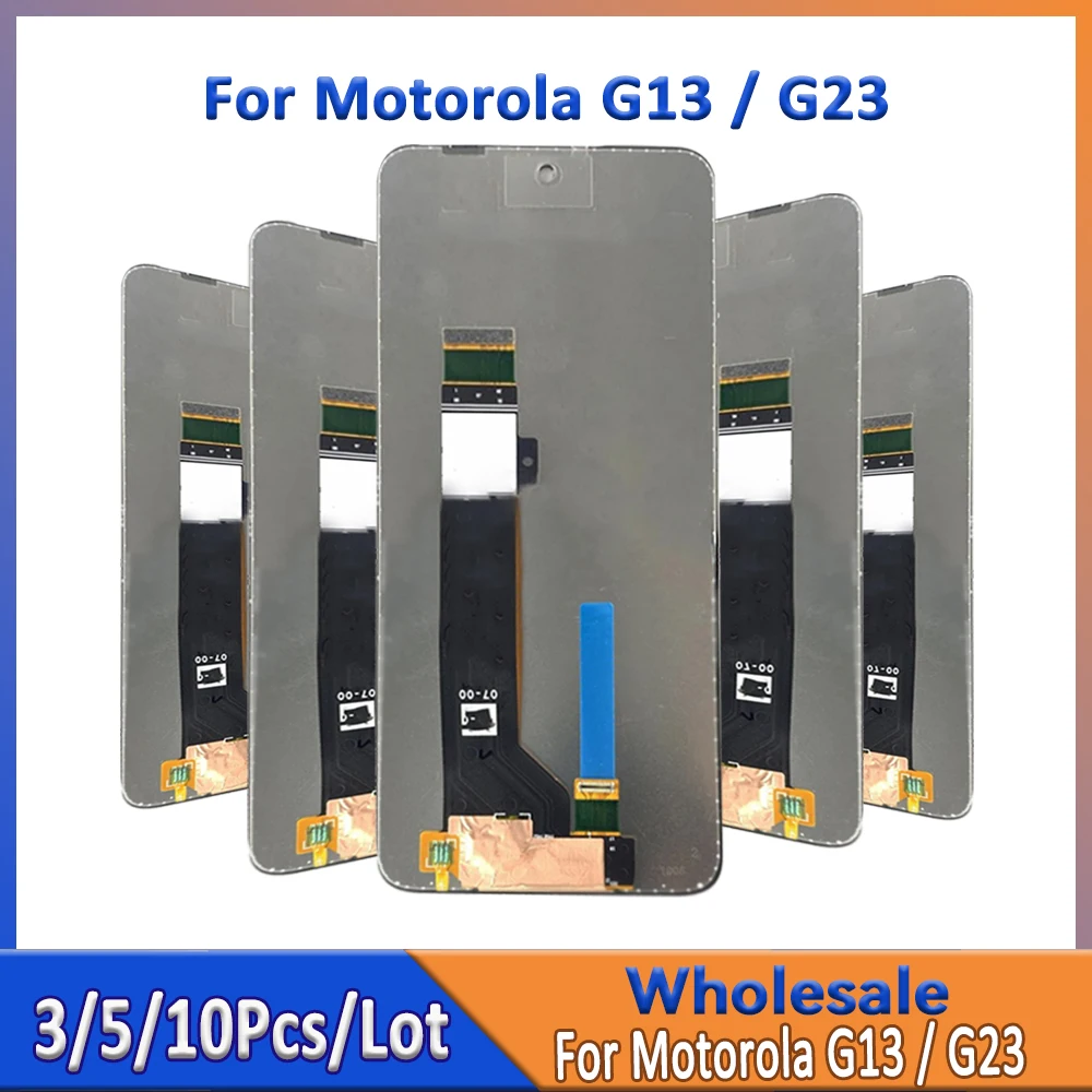 

Wholesale 3/5/10 pieces Lot For Motorola G13 LCD Screen With Touch Mount Assembly For Moto G23 Display
