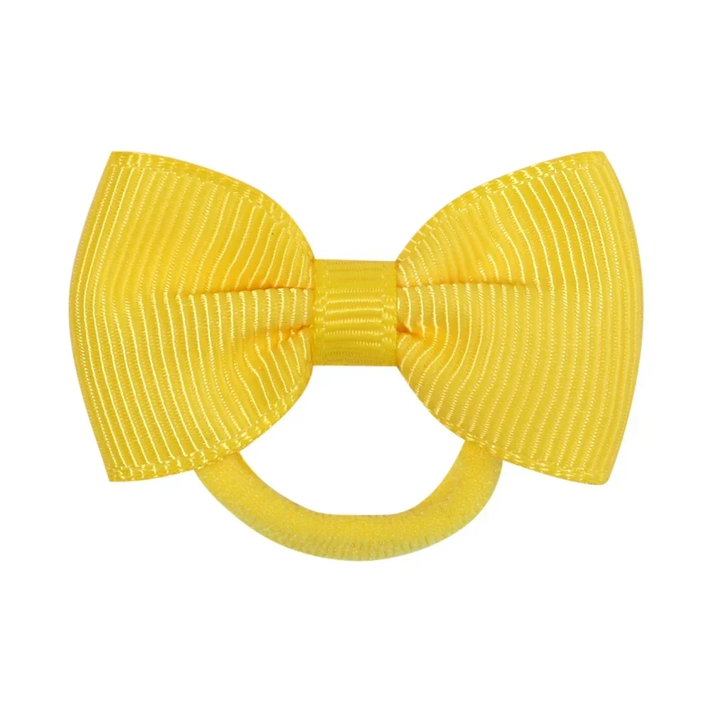 2Pcs/Set Wholesale 32Colors Mini Ribbon Bows HairBand Kids Girls Sweet Colorful Nylon Elastic Headband Headwear Hair Accessories