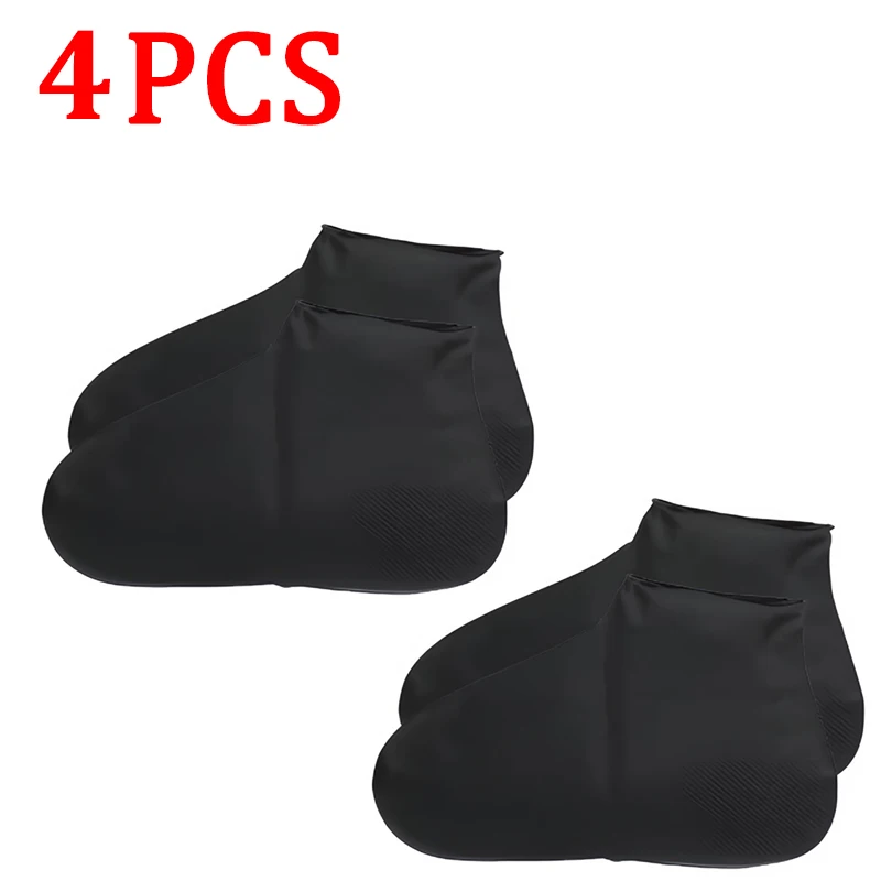 6/4/2PCS Silicone Shoe Covers - Wear-resistant Waterproof Anti-Slip Foldable Reusable For Outdoor Rain/Snow, Household Travel, image 7