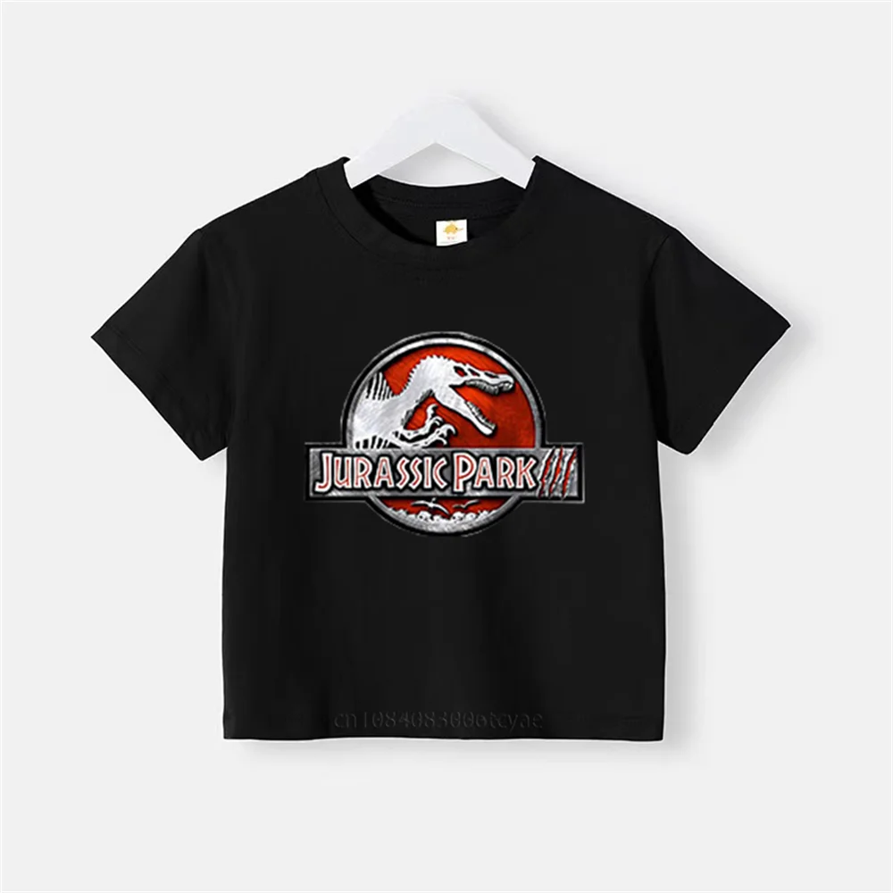 Summer boys cotton printed T-shirt Cute baby girl round neck fashion short sleeve top Cartoon dinosaur costume for children