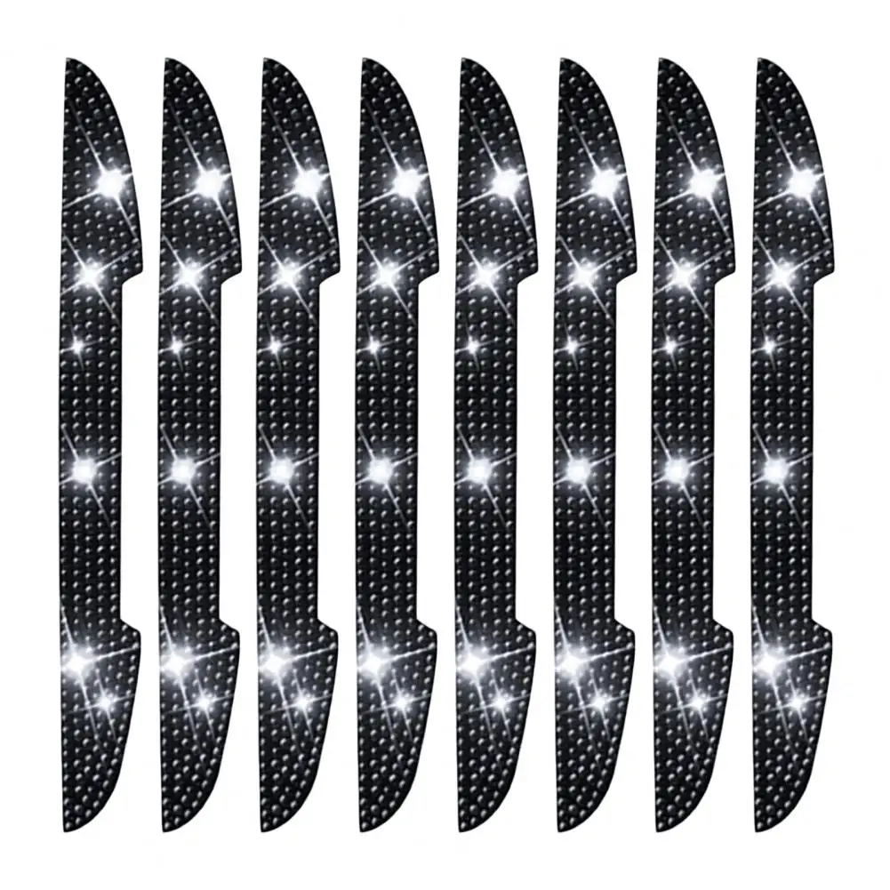 Door Handle Scratch Car Anti scratch Stickers Sparkling Car Accessories 8 piece Rhinestone Bling Set for Rear View