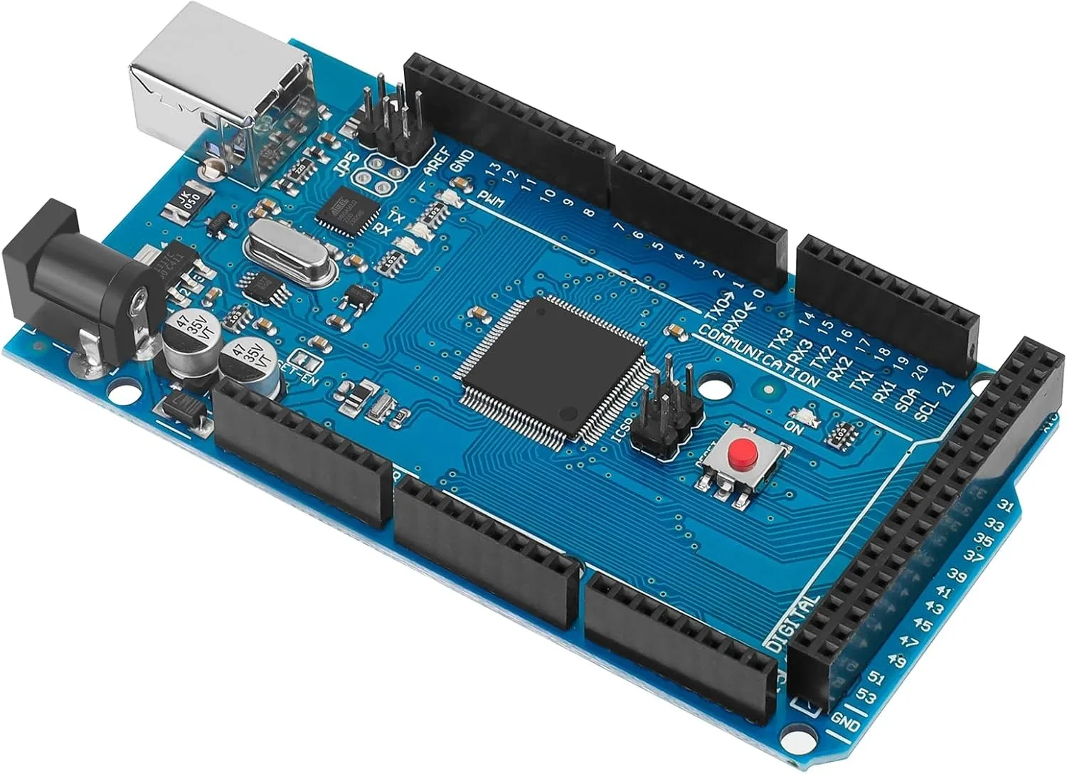 MEGA2560 R3 (ATmega2560 – 16AU CH340G) AVR USB-Entwicklungsplatine – für Arduino-Erweiterung, DIY-Kit
