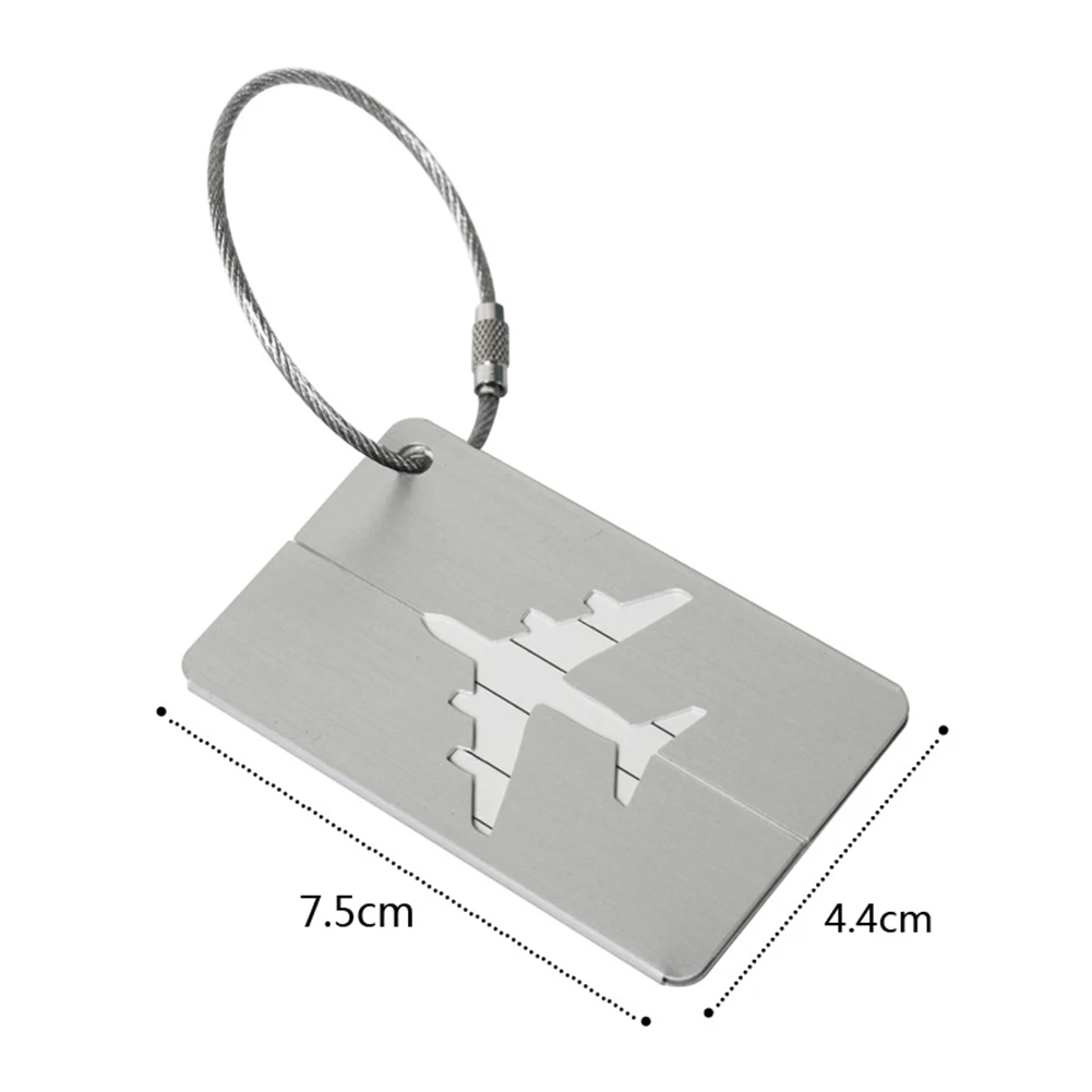 Fashion Metal Travel Luggage Tags Baggage Name Tags Suitcase Address Label Holder Aluminium Alloy Luggage Tag Travel Accessories