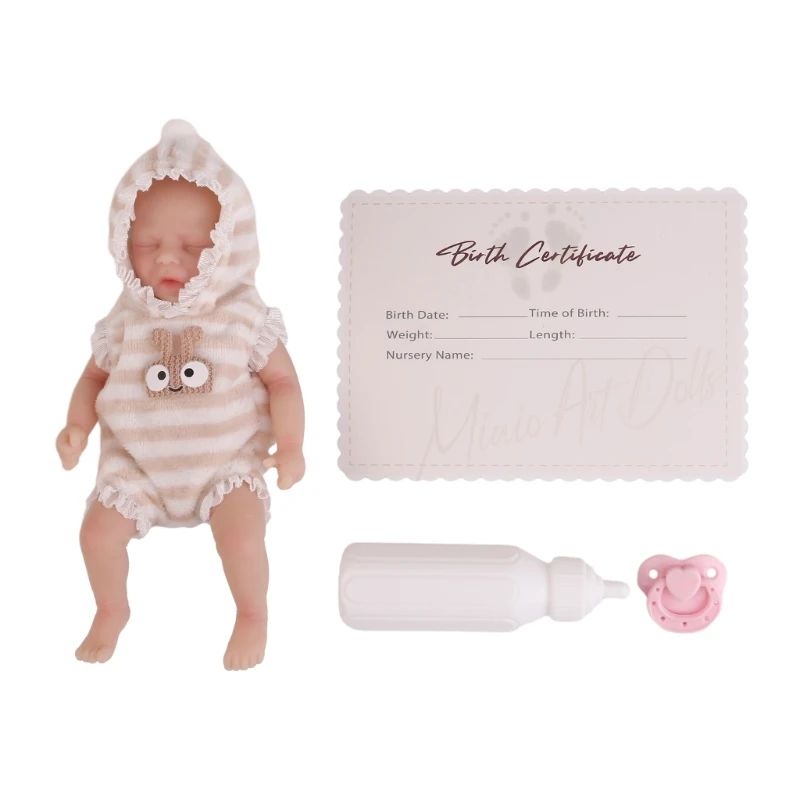 

Baby Sleeping Eyes Close Handmade White Skin New Born Boy Dress up