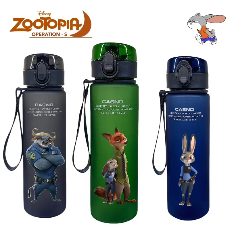 Zootopia Cup  Children's Water Cup Boys and Girls Fitness Sports Travel Birthday Gift Large Capacity Kettle Peripherals Anime