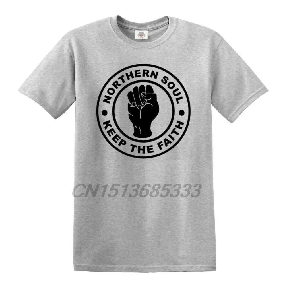 NORTHERN SOUL T-shirt Men Keep The Faith Dance Motown MOD Scooter T Shirts Unisex Printed Retro Vintage Tee Tops Cotton Clothes