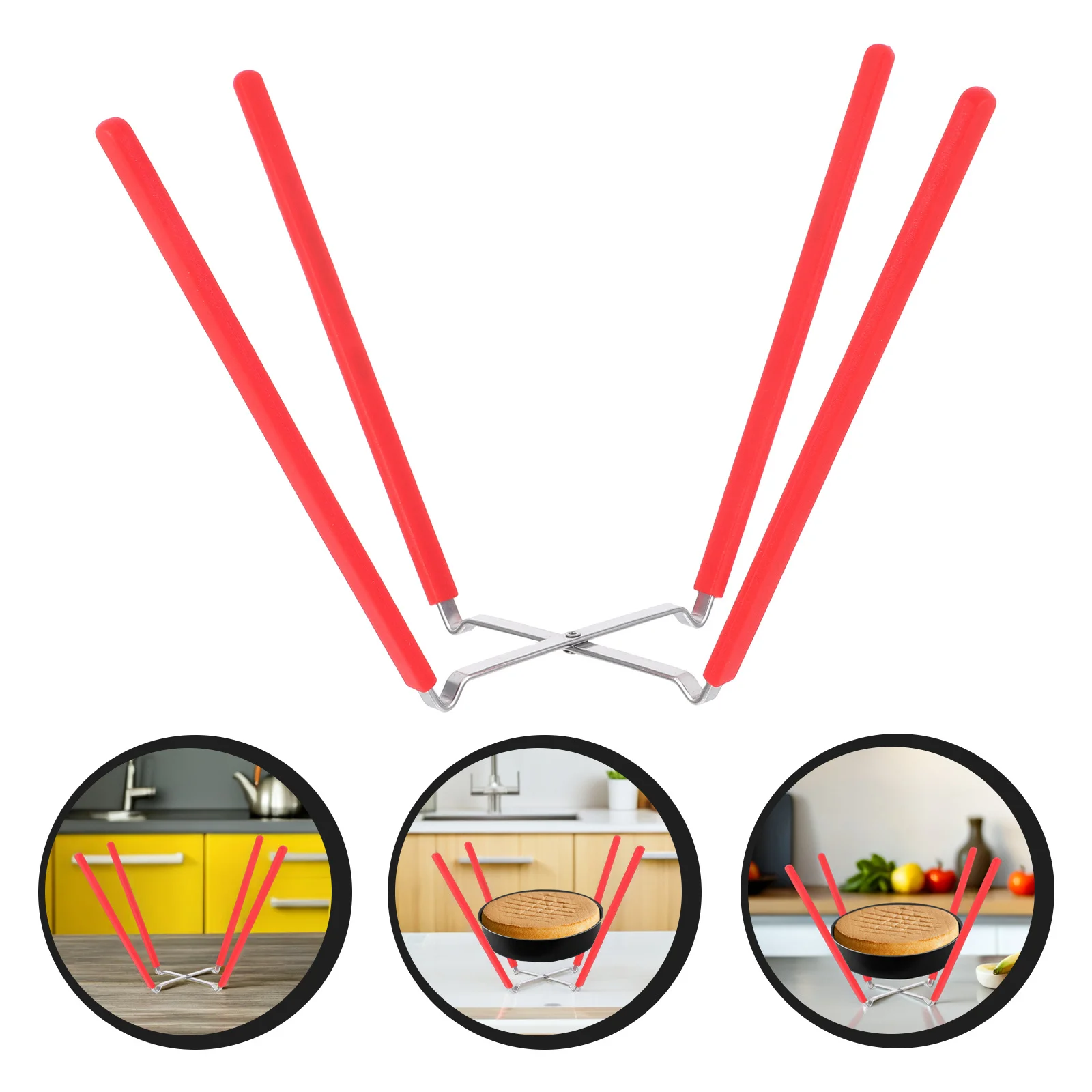 

Collapsible Chiffon Cake Cooling Rack Four Claws Stainless Steel Foldable Cake Stand Baking Supplies Cooling Rack