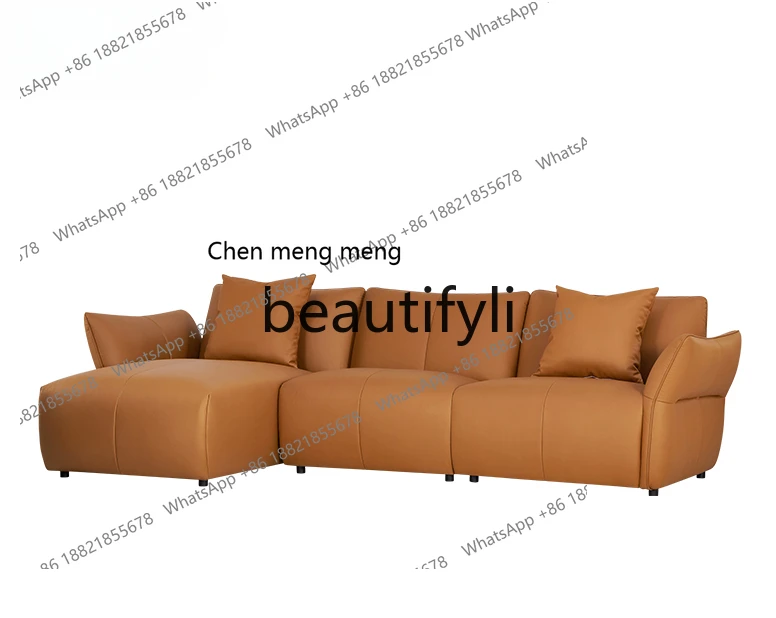 

Fabric sofa living room modern simple fabric combination sofa