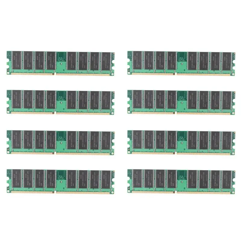 M51K-8X DDR 1GB PC Memory Ram DDR1 Desktop PC3200 400Mhz 184 Pin Non-ECC Computer Memoria Module
