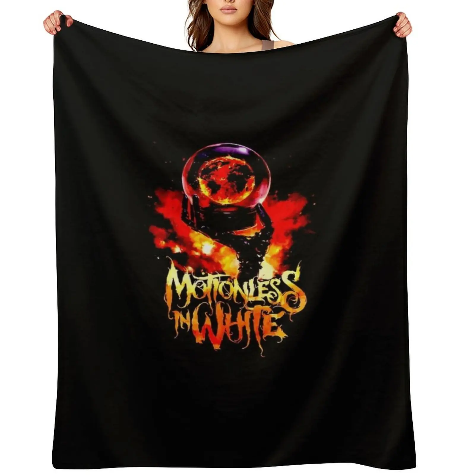 

Motionless In White Evil Music Band Gift Men Throw Blanket cosplay anime Camping Soft Plaid Moving Blankets