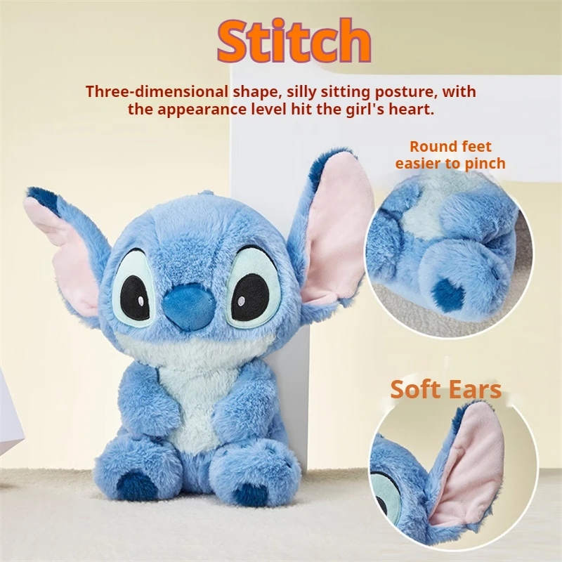 Miniso Stitch D Isney Pop Kawaii Knuffeldier Muur Hangende Knuffels Decor Pluche Kussensplush Speelgoed Voor Kinderen Verjaardag