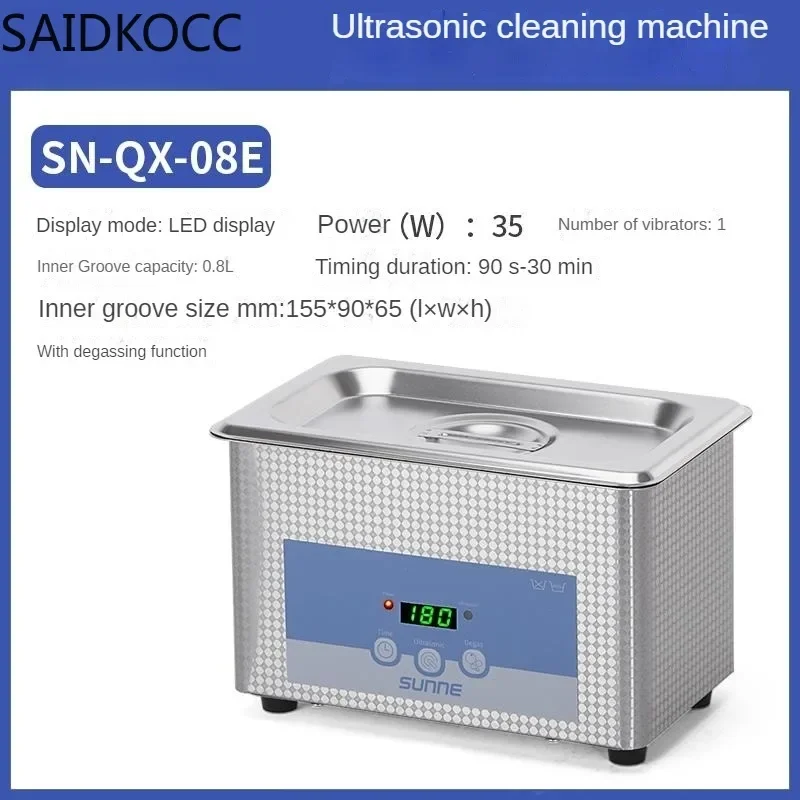 Lab stainless steel Ultrasonic cleaning time adjustable industrial large capacity glasses jewelry watch circuit board cleaner
