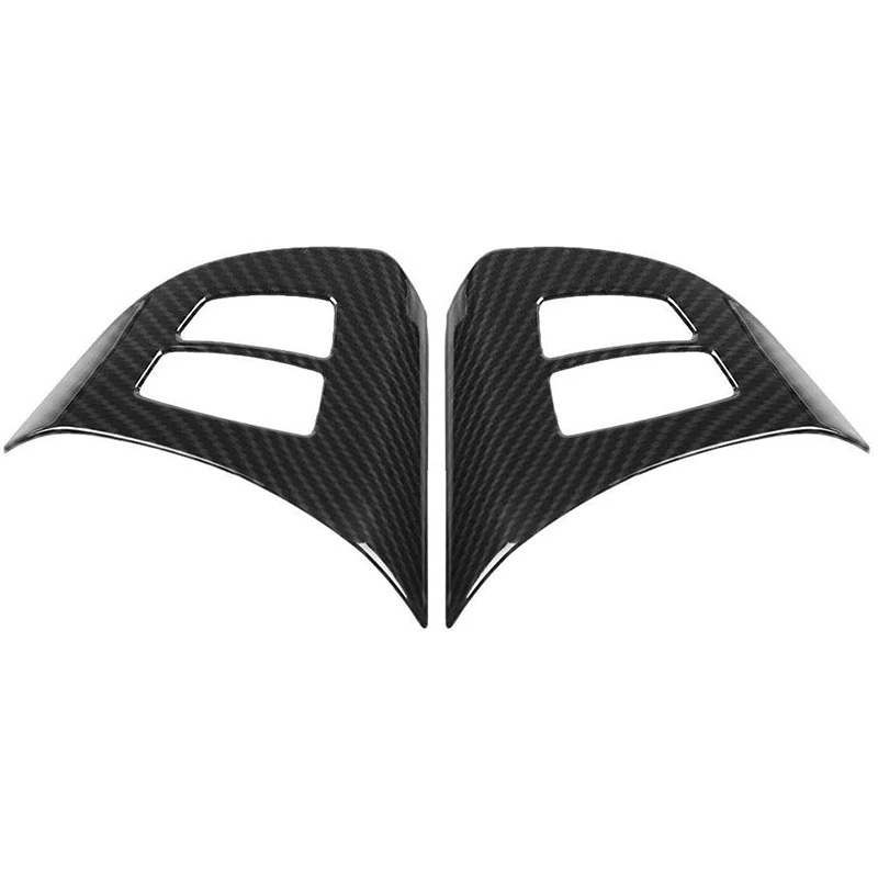 

NEW-2Pcs Carbon Fiber Steering Wheel Cover Trim For BMW X5 E70 2008-2013