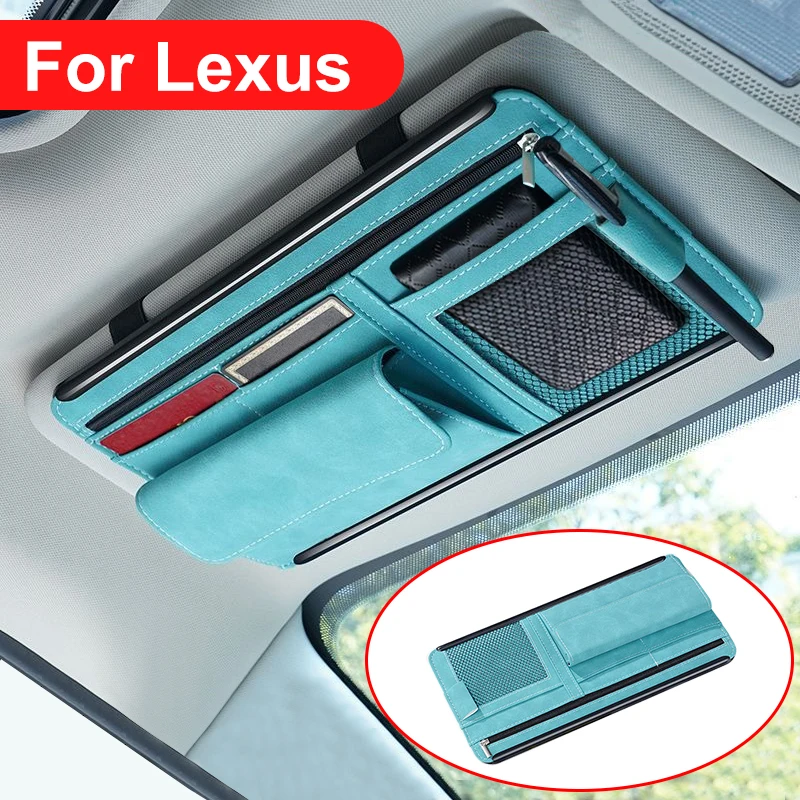 

For 2003-2024 Lexus Universal Sunshade Storage Bag ES Rx LX600 570 NX GX UX CT LN IS 260 450 460 300H 400H Interior Accessories