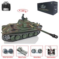 Heng Long 1/16 Scale 7.0 RC Tank 3879 Toys Upgraded German Panther G RTR Metal Tracks Remote Control Car for Boys TH17488