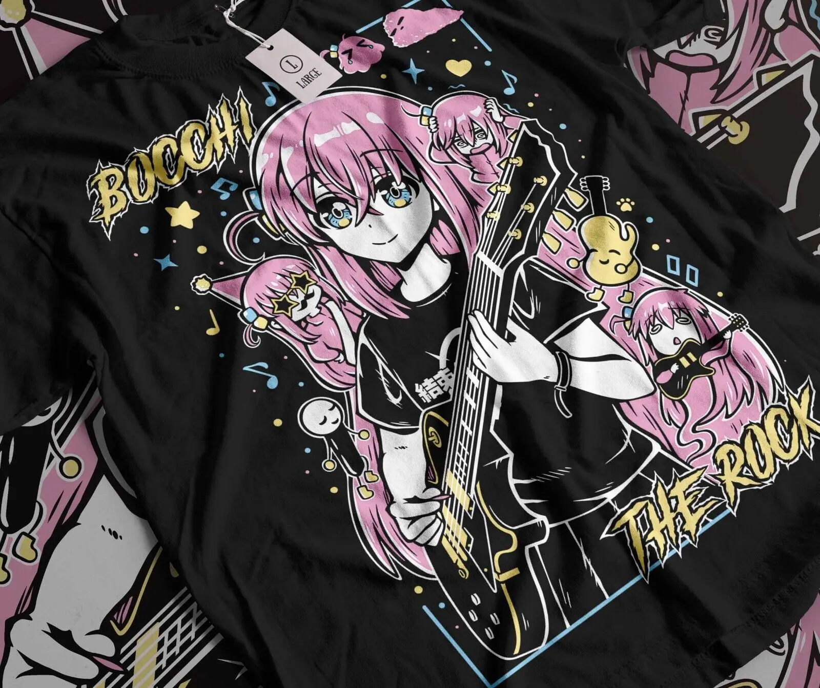 Hitori Gotou Bocchi the Rock T-shirt Kawaii Funny Yamada,Nijika Ijichi Shirt