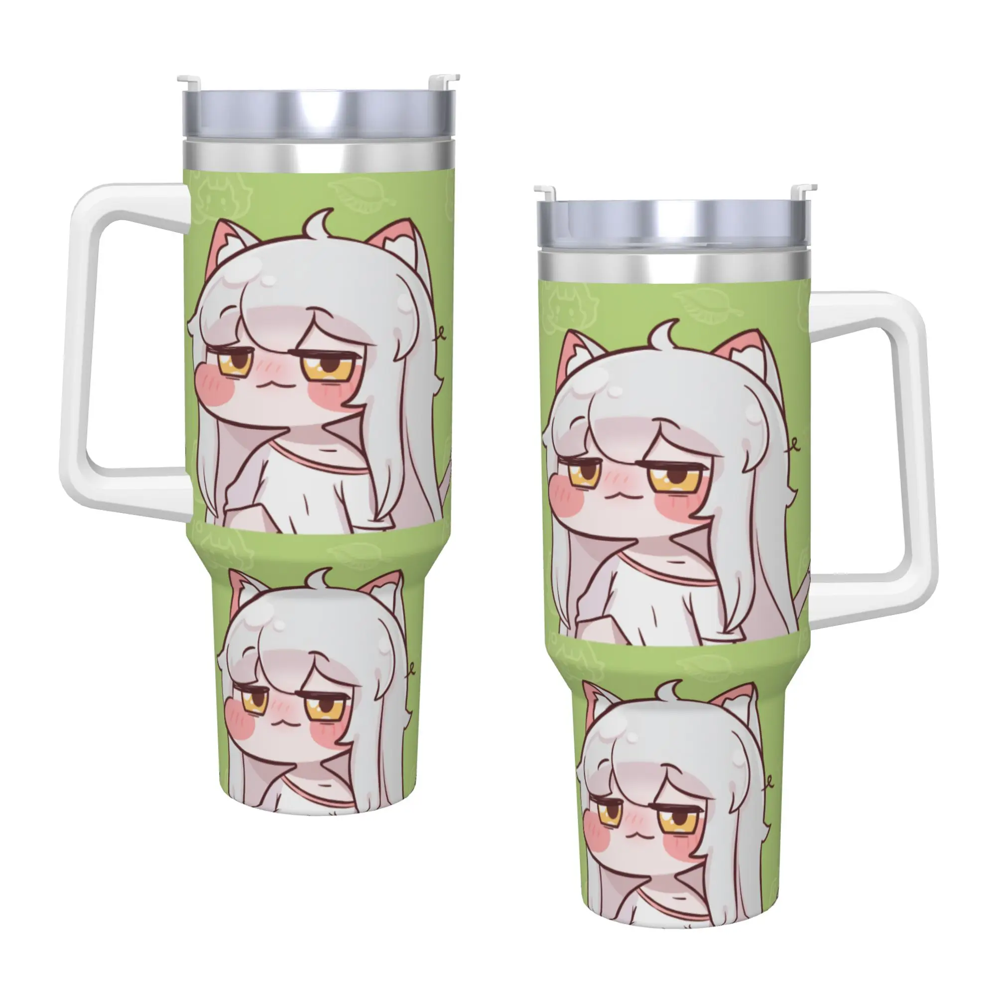 Stainless Steel Tumbler Video Gaming T-TrickcalS Mugs Cup With Straws  Driving Hot Drinks Water Insulated Large Thermal Cups
