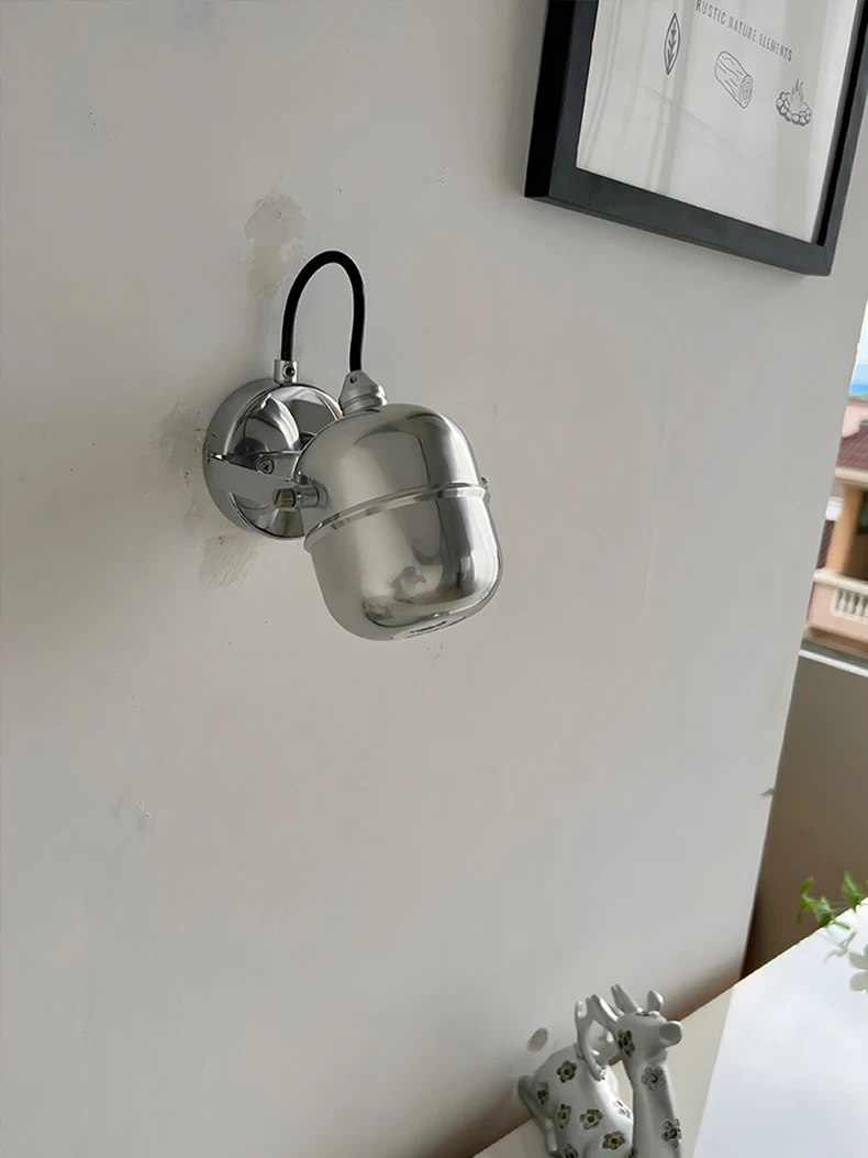 Little One Wall Light Chrome Metal Warm 3000K Rotatable